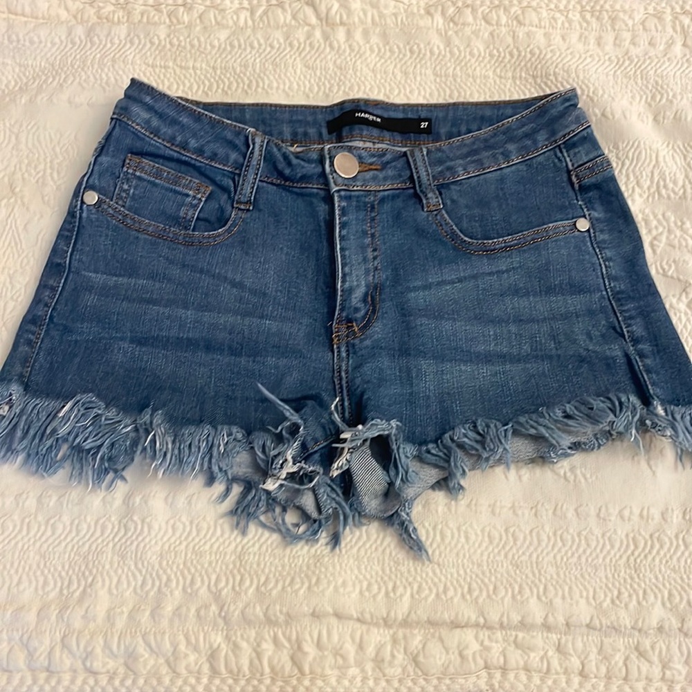 Harper Womens Jean Cutoff Shorts size 27